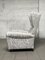 Vintage White Armchair, 1940s 5