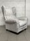 Vintage White Armchair, 1940s 8