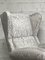 Vintage White Armchair, 1940s, Image 10