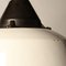 Vintage White Enameled Cast Iron Hanging Lamp 2