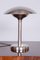 Lámpara de mesa Bauhaus checa de acero niquelado de František Anýž, años 20, Imagen 6