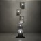 Lámpara de pie francesa al estilo de Mathieu Matégot, años 70, Imagen 7