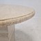 Italian Round Coffee or Side Table in Travertine, 1980s 11