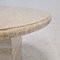 Italian Round Coffee or Side Table in Travertine, 1980s, Image 11