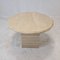 Italian Round Coffee or Side Table in Travertine, 1980s 6