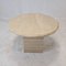 Italian Round Coffee or Side Table in Travertine, 1980s, Image 6