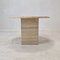 Italian Round Coffee or Side Table in Travertine, 1980s 7