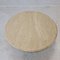 Italian Round Coffee or Side Table in Travertine, 1980s 8