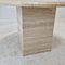 Italian Round Coffee or Side Table in Travertine, 1980s, Image 10