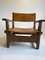 Spanish Brutalist Lounge Chair in Oak, 1970s 3