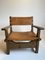 Spanish Brutalist Lounge Chair in Oak, 1970s 4