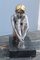 Sculpture of Woman in Silver and Gold Finish by Guido Mariani, 1970 4