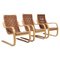 Lounge Chairs attributed to Alvar Aalto for Artek, 1960s, Set of 3 1