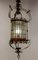 French Art Nouveau Ceiling Pendant in Colored Glass and Bronze, Late 19th Cenury 5