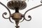 French Art Nouveau Ceiling Pendant in Colored Glass and Bronze, Late 19th Cenury 15