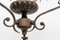 French Art Nouveau Ceiling Pendant in Colored Glass and Bronze, Late 19th Cenury, Image 15