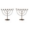 Swedish Modern Candelabras in Brass, 1940s, Set of 2, Image 1