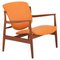 Model FD 136 Lounge Chair in Cognac Leather and Teak by Finn Juhl, 1970s, Image 1