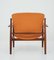 Model FD 136 Lounge Chair in Cognac Leather and Teak by Finn Juhl, 1970s, Image 6