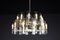 Large Chandeliers in Brass by Gino Paroldo, Italy, 1950s, Set of 6 17