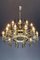 Large Chandeliers in Brass by Gino Paroldo, Italy, 1950s, Set of 6 16