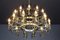 Large Chandeliers in Brass by Gino Paroldo, Italy, 1950s, Set of 6, Image 5