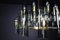 Large Chandeliers in Brass by Gino Paroldo, Italy, 1950s, Set of 6 18