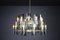 Large Chandeliers in Brass by Gino Paroldo, Italy, 1950s, Set of 6 15