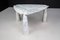 Eros Triangle Center Table aus weißem Carrara Marmor von Angelo Mangiarotti für Skipper, 1970er 8