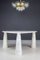 Eros Triangle Center Table aus weißem Carrara Marmor von Angelo Mangiarotti für Skipper, 1970er 19