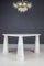 Eros Triangle Center Table in White Carrara Marble by Angelo Mangiarotti for Skipper, 1970s 19