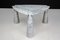 Eros Triangle Center Table in White Carrara Marble by Angelo Mangiarotti for Skipper, 1970s 10