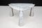 Eros Triangle Center Table in White Carrara Marble by Angelo Mangiarotti for Skipper, 1970s 2