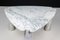 Eros Triangle Center Table aus weißem Carrara Marmor von Angelo Mangiarotti für Skipper, 1970er 6