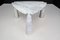 Eros Triangle Center Table aus weißem Carrara Marmor von Angelo Mangiarotti für Skipper, 1970er 17