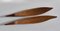 Palm Servierschalen mit Teak Griffen von Illums Bolighus, Dänemark, 1950er, 2er Set 6