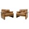 Mid-Century Modern Coronado Armchairs attributed to Afra & Tobia Scarpa for B&B Italia, 1960s, Set of 2, Image 1