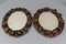 Oval Carved Walnut Picture Frames with Flowers, 1920s, Set of 2, Image 10