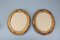 Oval Carved Walnut Picture Frames with Flowers, 1920s, Set of 2 17