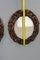 Oval Carved Walnut Picture Frames with Flowers, 1920s, Set of 2 14