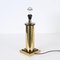 Table Lamp in Brass and White Silk Lampshade by Romeo Rega, Italy, 1970s 10