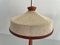 Vintage Italian Wooden and Woven Thread Shade Table Lamps, 1960s, Set of 2 8