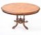 Victorian Oval Side Table in Walnut Inlay Cabriole Leg, Image 2