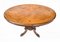 Victorian Oval Side Table in Walnut Inlay Cabriole Leg, Image 3