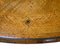 Viktorianischer Ovaler Beistelltisch mit Cabriole Beinen aus Nussholz Intarsien 4