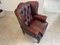 Chesterfield Wingback Armchair in Leather 9