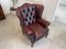 Chesterfield Wingback Armchair in Leather 11