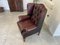 Chesterfield Wingback Armchair in Leather, Image 4