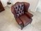 Fauteuil à Oreilles Chesterfield en Cuir 10