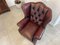 Chesterfield Wingback Armchair in Leather, Image 19